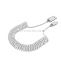 Feder Retractable Typ C USB schnelles Ladekabel